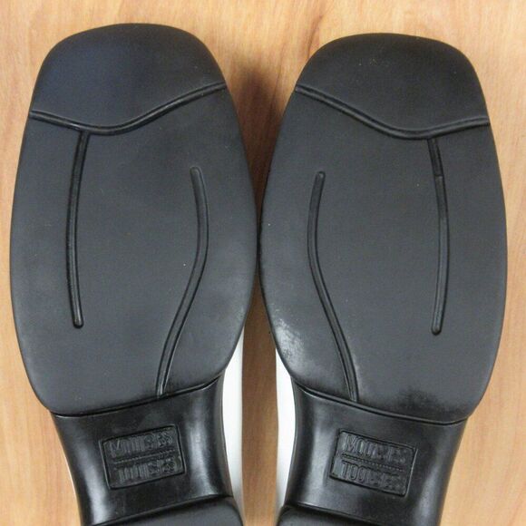 MOOTSIES TOOTSIES 80s 90s White Leather Loafers Womens Sz 8.5 Royal #500077‎ Y2K - Picture 10 of 11